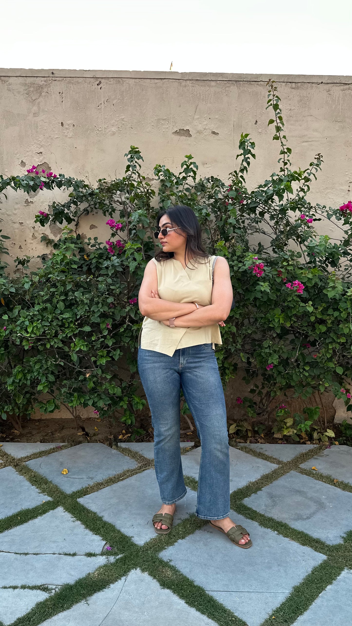 GOLDEN HOUR FOLD TOP
