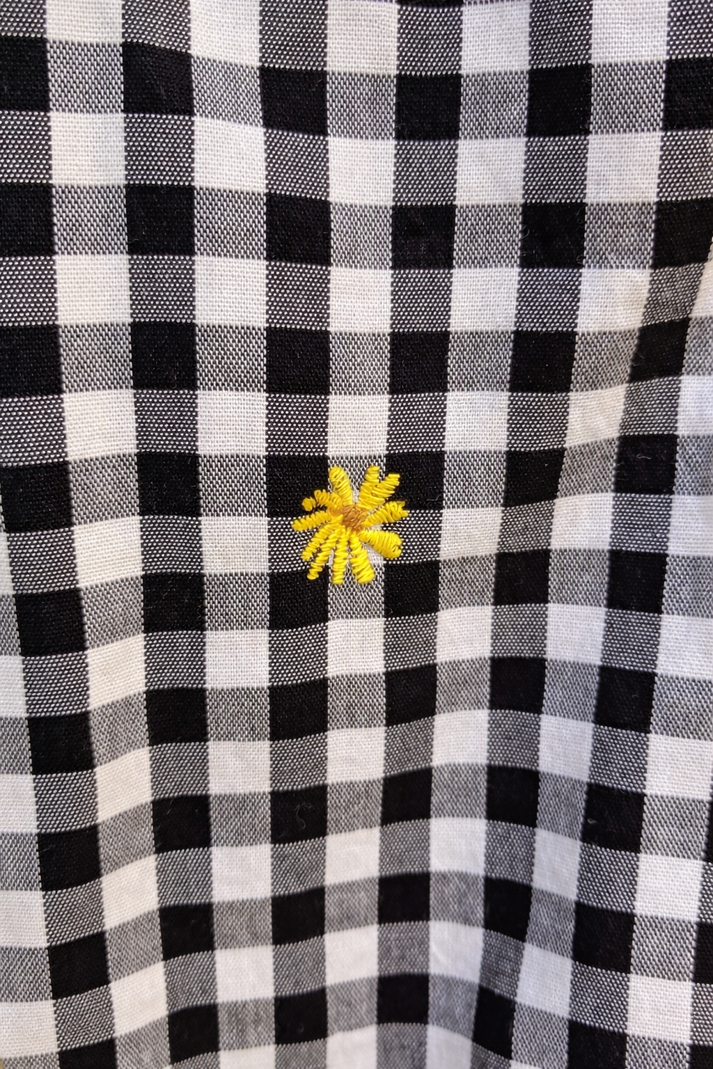 SUNFLOWER GINGHAM FABRIC