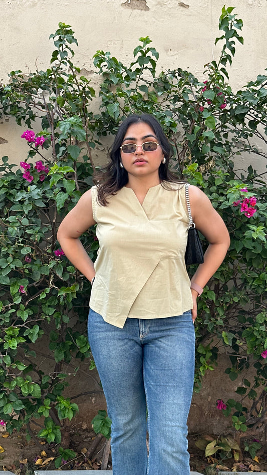 GOLDEN HOUR FOLD TOP