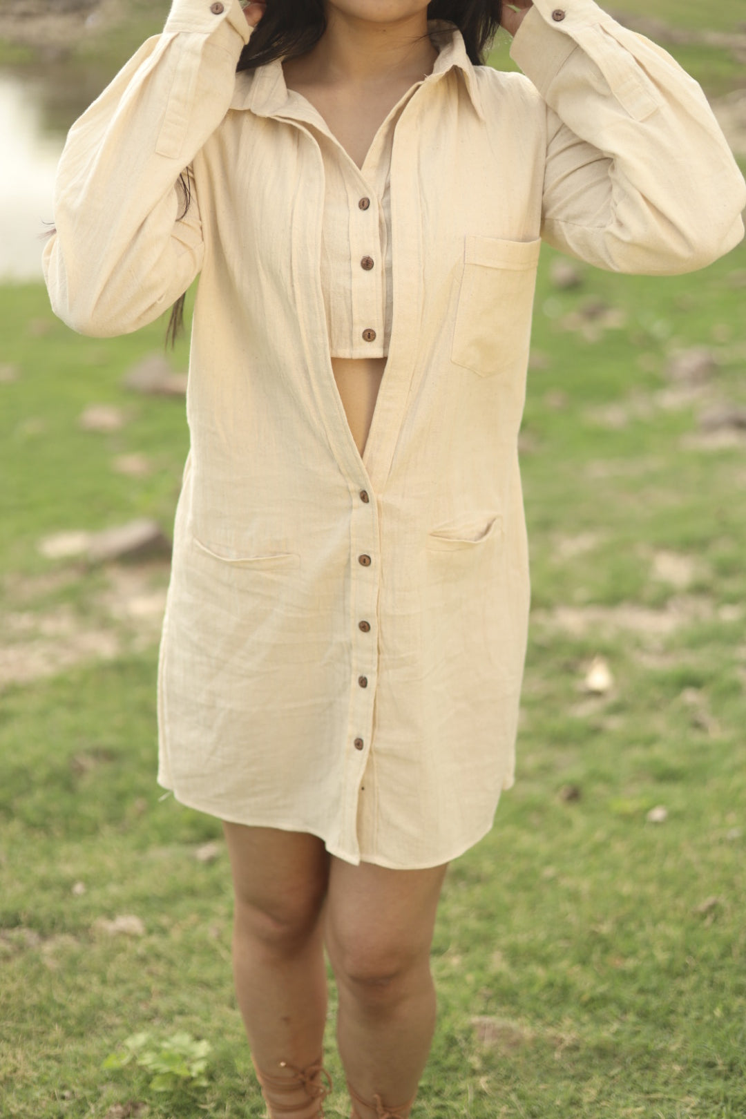 DOUBLE SHIRT DESERT BLOOM DRESS