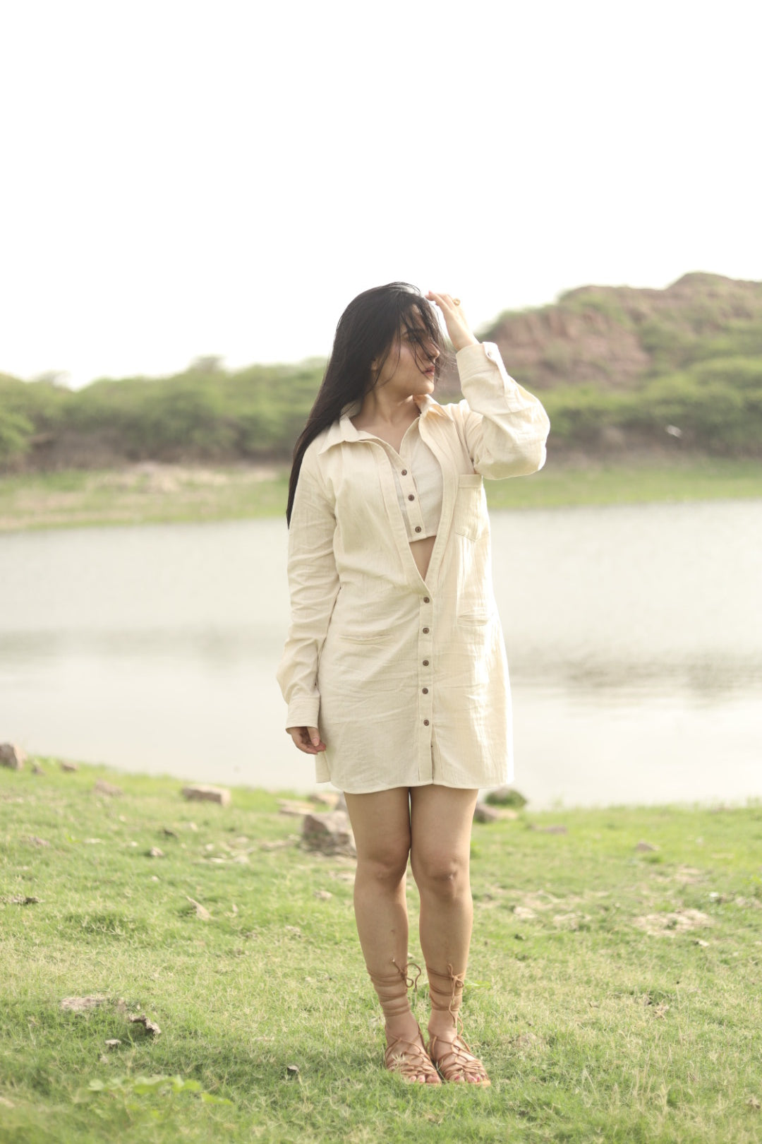 DOUBLE SHIRT DESERT BLOOM DRESS