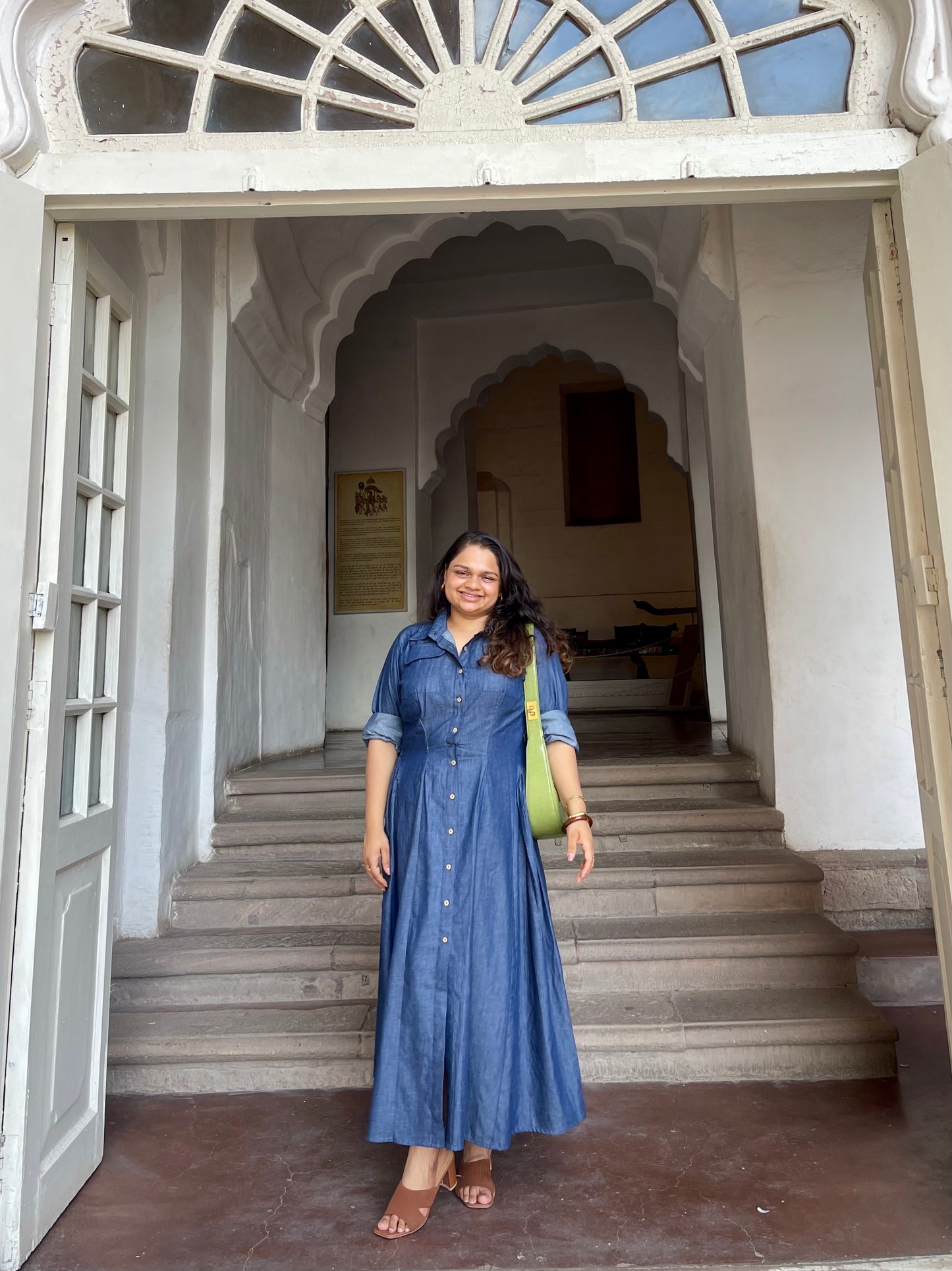 THE DENIM CURVE DRESS
